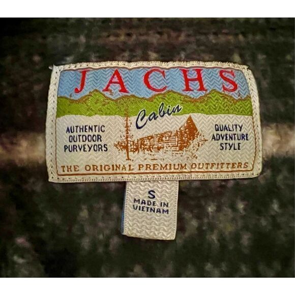 Jachs Cabin Sweaters Jachs Cabin Black White Fleece Pullover Sz Small - Picture 4 of 8